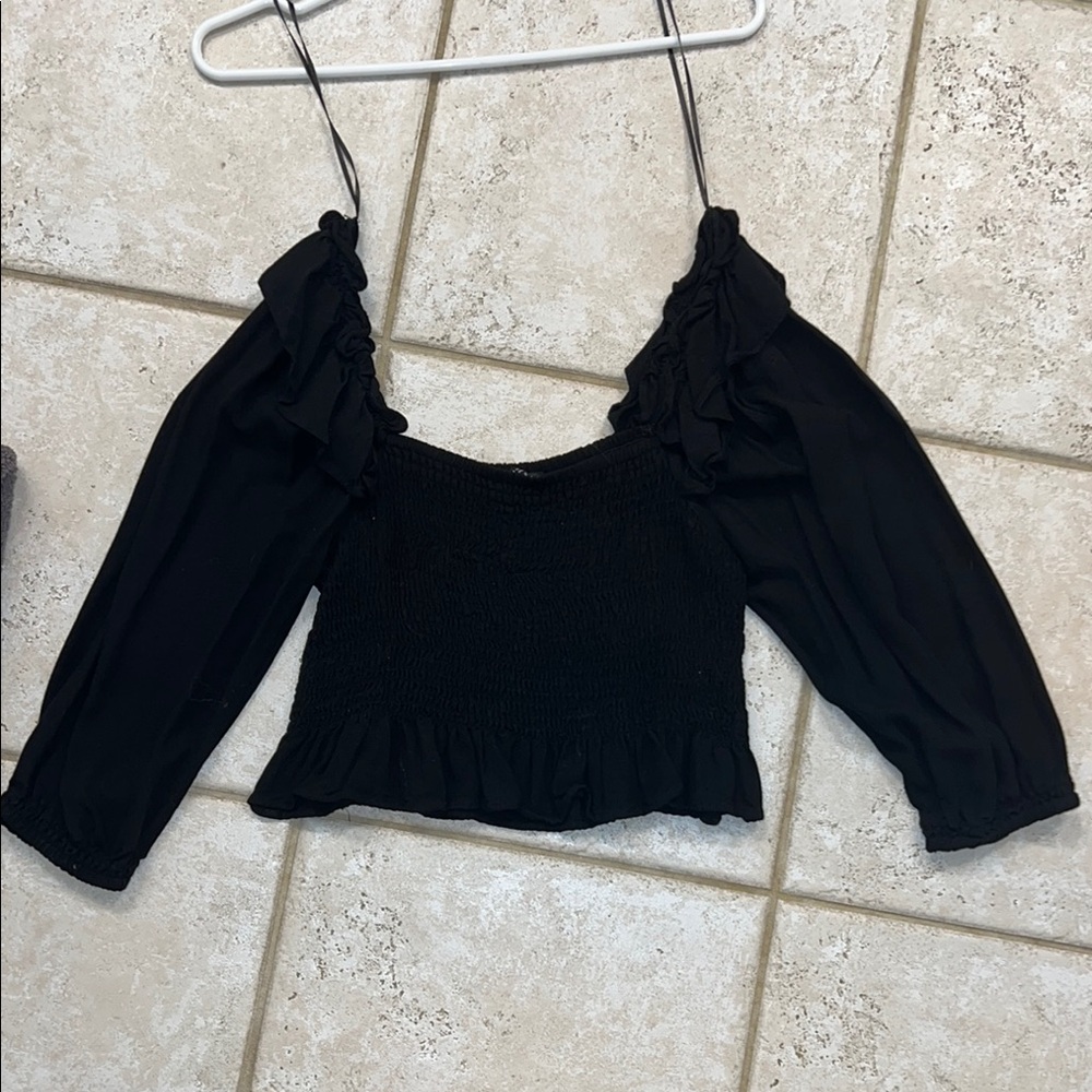 Zara Elegant Black Women's Top